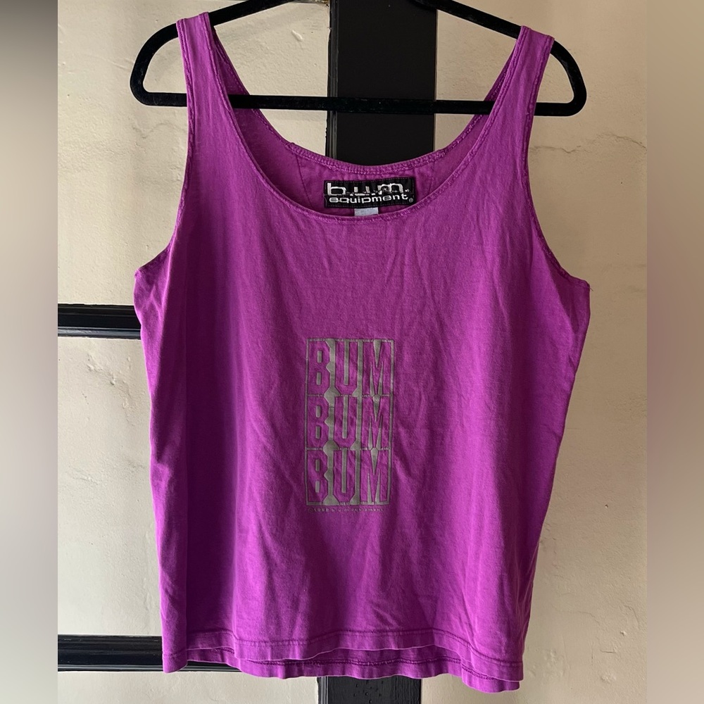 1992 B.U.M Equipment Purple Tank Top